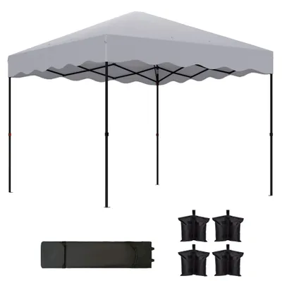 Produktbild von Outsunny Pavillon ca.3x3m, wasserabweisend Stabil Winterfest Pop-up Faltpavillon