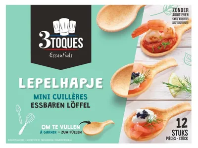 Obrázek produktu pro 3Toques Spoonettes 100 g – Jemné, křupavé svačinky na namáčení a vychutnávání