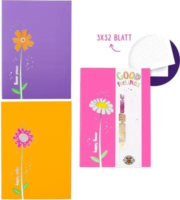 Image de Cahier de 3 feuilles 3x32, pointillé