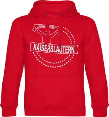 Produktbild von multifanshop Kapuzen Sweatshirt - Kaiserslautern - Meine Fankurve, rot, Größe XL