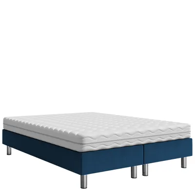 Obrázek produktu pro Čalouněná manželská postel 180x200 NECHLIN 2 - modrá