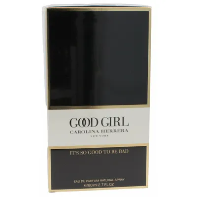 A product box for Carolina Herrera Good Girl perfume.