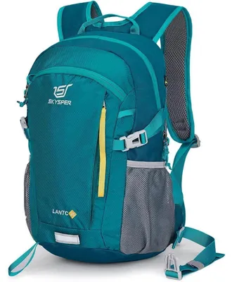 Obrázok produktu pre Ľahký turistický batoh s ventilačným systémom na chrbte, objem 20 litrov, farba: azúrová