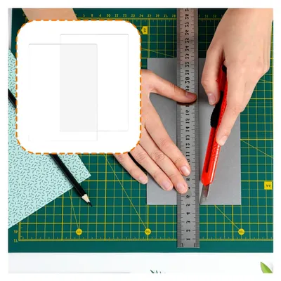 Produktbild von 2 Stück transparente Schneidematten für die Kartenherstellung und DIY-Projekte