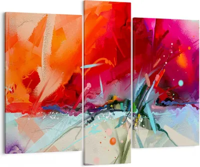 Produktbild von Bild auf Leinwand - Leinwandbild - Abstraktion modern - 95x80cm - Wand Bild - Wanddeko - Wandbilder - Leinwanddruck - Bilder - Kunstdruck - Wanddekoration - Leinwand bilder - Wandkunst - CB95x80-4036