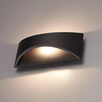 Image de HOFTRONIC - Applique murale LED 6W 3000K IP54 Noire Up & Down