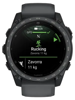 Zdjęcie produktu dla Garmin Tactix 8, 51 mm, wyświetlacz AMOLED, obudowa z powłoką Cerakote w kolorze szarym, pasek silikonowy w kolorze grafitowym
