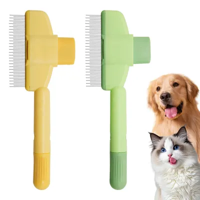 Haustierkamm-Set, 2 Stück, für Katzen und Hunde