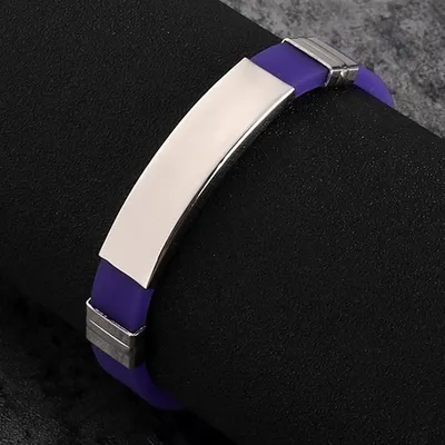 Produktbild von Violettes Silikonarmband für alle - Uni KP22753
