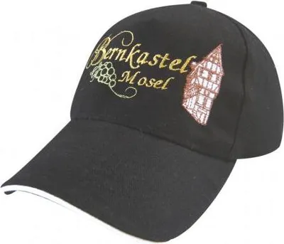Produktbild von Baseballcap mit Einstickung - Bernkastel Mosel Fachwerkhaus - 68940 schwarz