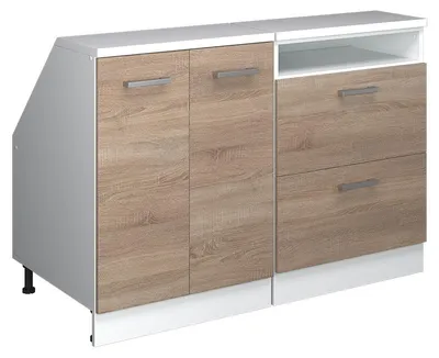 Zdjęcie produktu dla Zestaw szafek na dach skośny Vicco Rion Sonoma 120 cm Zestaw 2 korpusów szafy głębokość 60 cm, Model 60372