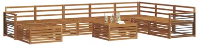 Produktbild von vidaXL Sofagarnituren 9 pcs Natur Massivholz Akazie
