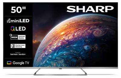 Produktbild von Sharp 50JP7765E QLED Fernseher 50 Zoll Google TV 4K UHD Smart TV Mini-LED HDR Dolby Vision (2026)