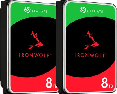 Produktbild von Seagate IronWolf NAS 2 x 8 TB Bundle, Festplatte, (SATA 6 GB/s, 3,5"