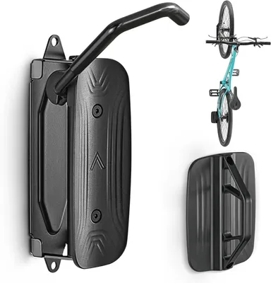 Imagen del producto de Soporte giratorio para bicicletas, capacidad de carga de 30 kg, diseño que ahorra espacio, ideal para garajes
