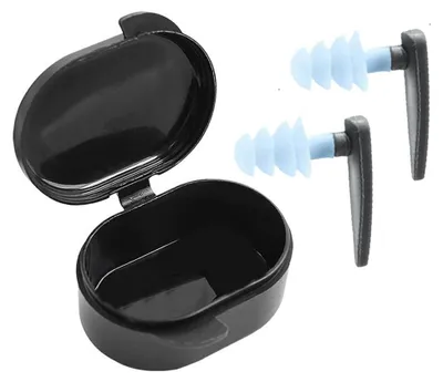 Produktbild von Schwimm Ohrstöpsel – Wasserdichte Silikon Ohrstöpsel – Wiederverwendbar – Mit Etui – Gehörschutz für Schwimmen, Schlafen, Reisen, Arbeit & Lernen