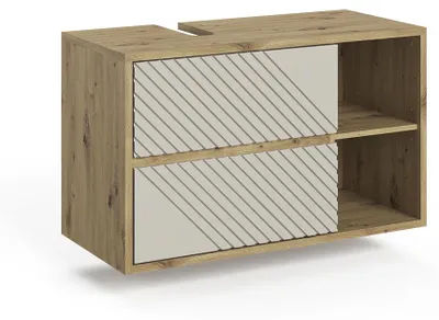 Zdjęcie produktu dla Szafka pod umywalkę Vicco Viola Dąb artisan/Kaszmir 100 x 60 cm, Model 60725
