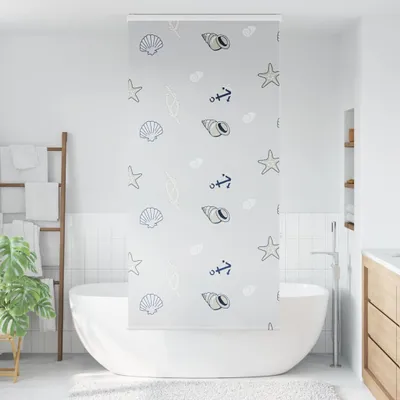 Immagine prodotto di Tenda a Rullo Doccia Cassonetto 110x240 cm Larghezza Tessuto