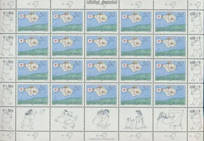 Produktbild von Briefmarken Liechtenstein 1992 Mi 1041Klb-1044Klb Kleinbogen (kompl.Ausg.) postfrisch Grußmarken
