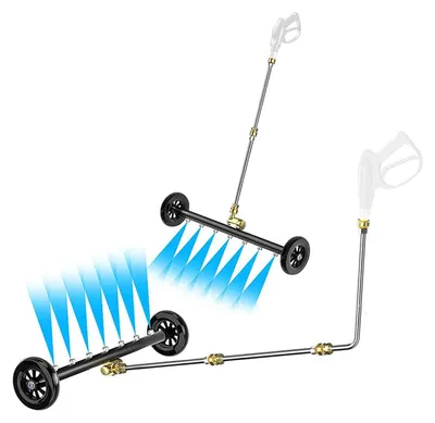 Productafbeelding van Onderbodemreiniger 4000 psi - 2 in 1 waterreiniger - Aluminium - Messing - 3 verlengstukken