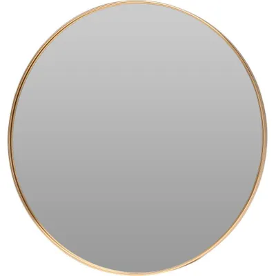 Produktbild von Eleganter runder Wandspiegel mit Goldrahmen