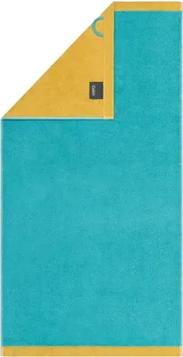 Produktbild von Handtuch - 50 x 100 cm - Türkis - Gelb - Baumwolle - Unifarben