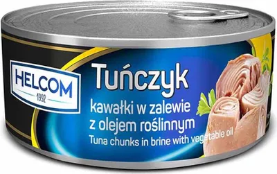Zdjęcie produktu dla Helcom Tuńczyk Kawałki W Oleju Roślinnym 170G