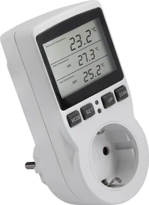 Zdjęcie produktu dla Cyfrowy termostat gniazdkowy McPower "TCU-441" -40-120°C, kabel + czujnik zewnętrzny