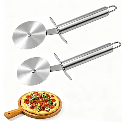 Produktbild von Pizzaschneider - Scharfer Pizzaroller aus 410 und 430 Edelstahl