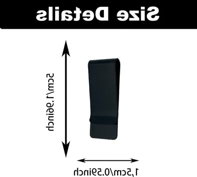 Set von 6 wiederverwendbaren RVS Geldclips, multifunktionale minimalistische Geldclips für Bargeld, Scheine und Kreditkarten