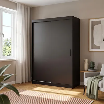 Produktbild von Masseno Schiebetürenschrank TELA 180/205/60cm 2-türig Schwarz
