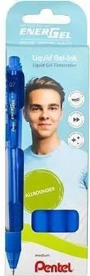 Obrázok produktu pre Gélové pero EnerGel BL107 - modré 0,7 mm / 4 ks
