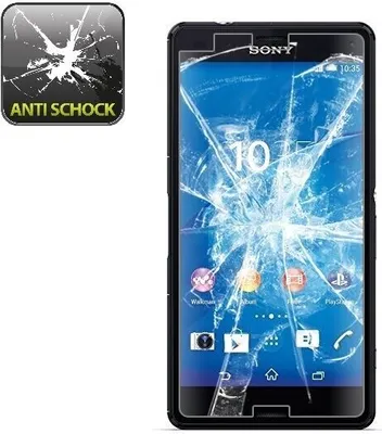 Produktbild von 4x Panzerfolie für Sony Xperia Z3 Compact ANTI-SCHOCK Displayschutzfolie MATT