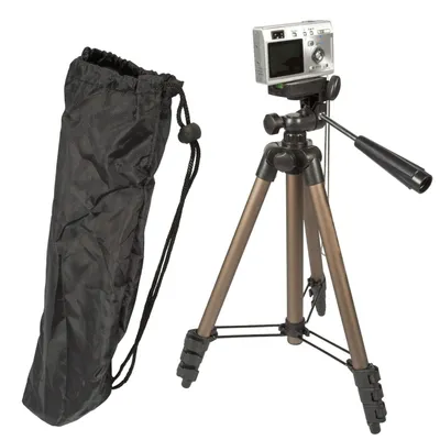 Obrázek produktu pro TronicXL Tripod 19 Univerzální stativ pro fotoaparáty 105 cm + brašna kompaktní vodováha Tripod19
