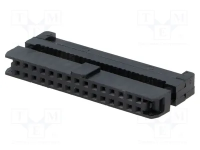 Produktbild von 1x Stecker PIN: 30 1mm T826130A201CEU -Steckverbinder weiblich mit Kabührung