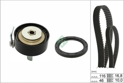 Produktbild von INA 530 0961 10 Zahnriemensatz für FORD Fiesta Mk6 Schrägheck (JA8, JR8)