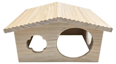 Produktbild von Dehner Lieblinge Nagerhaus Forest, für Hamster und andere Kleintiere, naturbelassen, 33 x 18 x 28 cm, Holz