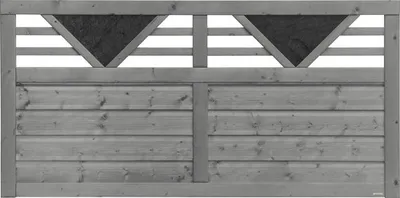 Produktbild von Vorgartenzaun Konsta Andria 180 x 90 cm basaltgrau