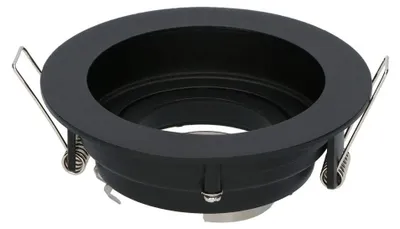 Image de HOFTRONIC - Spot LED encastrable 100mm GU10 Inclinable Noir IP20