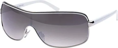 Produktbild von Damen Herren Design Sonnenbrille Kontrastlinie 20287 Weiß