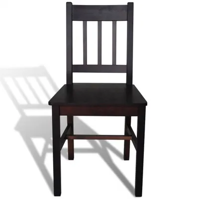 Immagine prodotto di vidaXL Sedie da pranzo 2 pz. Legno di pino marrone scuro
