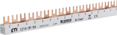 Produktbild von ETI Sammelschiene mit Gabelanschluss IZ10/3F/54 Phasenschiene