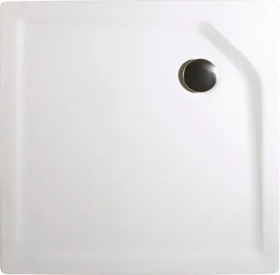 Produktbild von SCHULTE Duschwannen Komplettset Extra-flach 100 x 100 x 3.5 cm alpinweiß glatt D20010 04