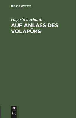 Produktbild von Auf Anlass des Volapüks