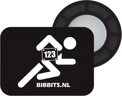 Produktbild von BibBits - Magnetische Startnummernhalter, Farbe:Schwarz