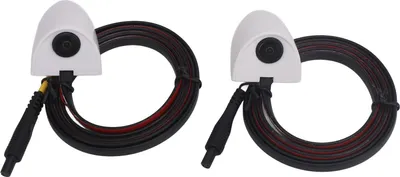 Immagine prodotto di 1 coppia di telecamera laterale per auto AHD 1280 x 720 720P grandangolo impermeabile telecamera posteriore per veicolo DC12V bianco