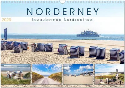 Produktbild von NORDERNEY Bezaubernde Nordseeinsel (Wandkalender 2026 DIN A3 quer), CALVENDO Monatskalender