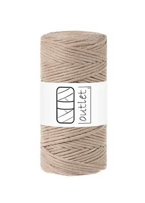 Obrázok produktu pre Camel bavlnená makramé šnúrka 3 mm 100 m OUTLET