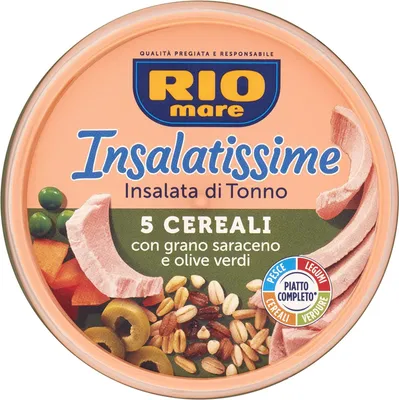 Produktbild von 6x Rio mare Insalatissime tonno e e 5 cereali Thunfisch mit 5 Getreide 220g