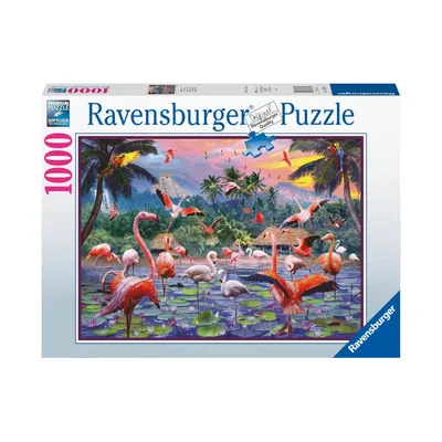 Produktbild von RAVENSBURGER 17082 Puzzle Pinke Flamingos 1000 Teile